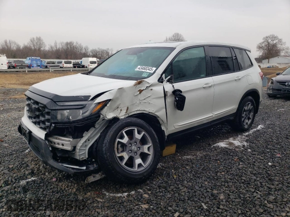 2022 Honda Passport TrailSport z VIN 5FNYF8H67NB017914, wystawiony jako Copart lot #43468345 z przebiegiem 35 560 mil mil oraz Szkoda całkowita • Salvage title. Historia ofert i sprzedaży dostępna na DreamBid. Obrazek 1.