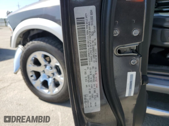 2017 Ram 1500 Laramie with VIN 1C6RR7VT2HS668172, listed as a Copart auction lot 54052275 with 140,209 mi miles and Salvage title. Bid and sale history available at DreamBid. Image 12.