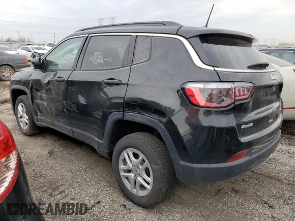 2021 Jeep Compass Sport with VIN 3C4NJDAB8MT554681, listed as a Copart auction lot 50680095 with 19,750 mi miles and Salvage title. Bid and sale history available at DreamBid. Image 2.