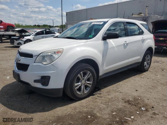 2014 Chevrolet Equinox LS with VIN 2GNFLEEK3E6227200, listed as a Copart auction lot 54310165 with 117,408 mi miles and Clean Title. Bid and sale history available at carsss.com. Image 1.