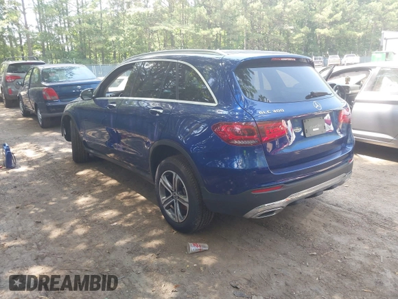 2021 Mercedes-Benz GLC 300 with VIN W1N0G8EB8MF948937, listed as a IAAI auction lot 42571738 with 38,527 mi miles and . Bid and sale history available at DreamBid. Image 3.