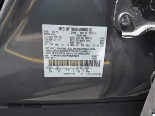 2023 Ford Explorer XLT с VIN 1FMSK7DH3PGC09225, выставлен на аукционе IAAI как лот 42396660 с пробегом 18 552 миль миль и . История ставок и продаж доступна на DreamBid. Изображение 9.