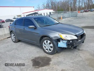 2011 Chrysler 200 LX with VIN 1C3BC4FBXBN599547, listed as a IAAI auction lot 41813043 with 1 mi miles. Bid and sale history available at carsss.com. Image 1.