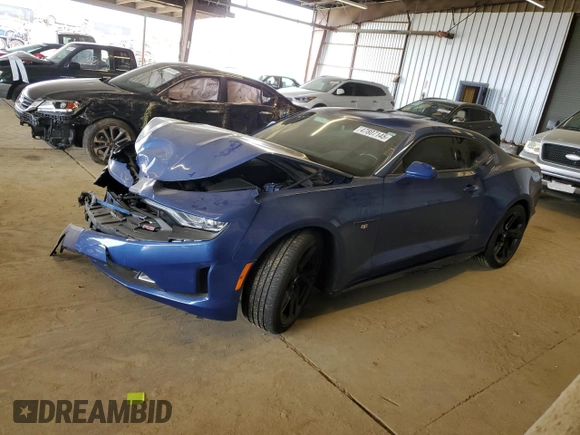 2019 Chevrolet Camaro 2LT with VIN 1G1FD1RS2K0123156, listed as a Copart auction lot 47807145 with 70,221 mi miles and Salvage Title. Bid and sale history available at carsss.com. Image 1.