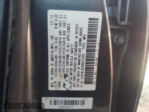 2011 Acura RDX with VIN 5J8TB1H2XBA003862, listed as a Copart auction lot 83663314 with 139,916 mi miles and Non Repairable. Bid and sale history available at carsss.com. Image 14.