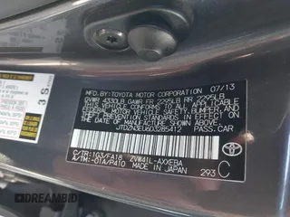 2013 Toyota Prius Two with VIN JTDZN3EU6D3285412, listed as a IAAI auction lot 41623833 with 149,665 mi miles and . Bid and sale history available at DreamBid. Image 9.