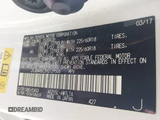 2017 Lexus NX 200t z VIN JTJBARBZ2H2129506, wystawiony jako IAAI lot #42152962 z przebiegiem 70 747 mil mil oraz . Historia ofert i sprzedaży dostępna na DreamBid. Obrazek 9.