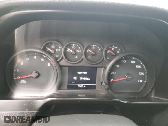 2021 Chevrolet Silverado 1500 Custom Trail Boss with VIN 3GCPYCEF4MG226338, listed as a Copart auction lot 49102115 with 76,117 mi miles and Salvage Title. Bid and sale history available at DreamBid. Image 9.