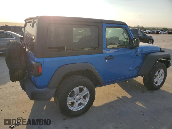2021 Jeep Wrangler Sport S with VIN 1C4GJXAN0MW790739, listed as a Copart auction lot 75872624 with Not Provided miles and Salvage Title. Bid and sale history available at DreamBid. Image 3.