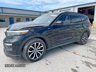 2022 Ford Explorer ST-Line z VIN 1FMSK7KH8NGA86473, wystawiony jako Copart lot #59979545 z przebiegiem 61 412 mil mil oraz Szkoda całkowita • Salvage title. Historia ofert i sprzedaży dostępna na DreamBid. Obrazek 1.