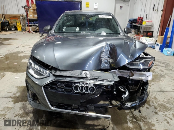 2020 Audi A4 Premium Plus with VIN WAUENAF46LN008471, listed as a Copart auction lot 45737095 with 81,183 mi miles and Salvage title. Bid and sale history available at DreamBid. Image 5.