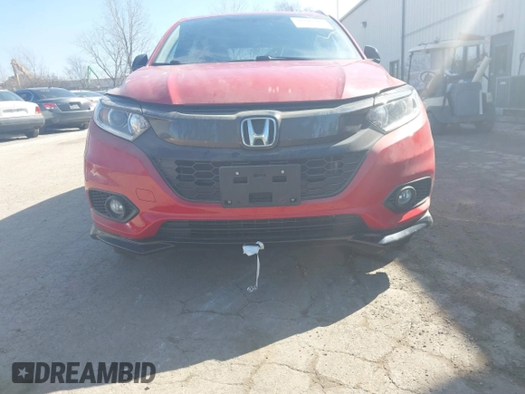 2022 Honda HR-V Sport with VIN 3CZRU6H12NM773532, listed as a IAAI auction lot 38747913 with 26,109 mi miles. Bid and sale history available at carsss.com. Image 12.