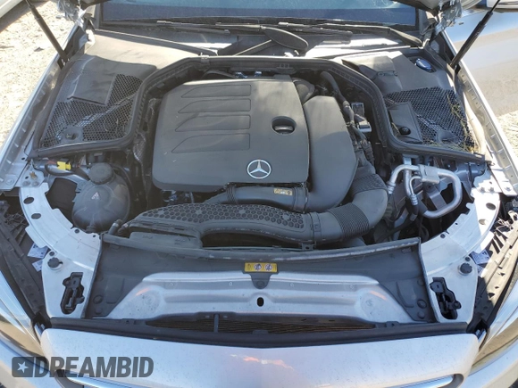 2020 Mercedes-Benz C C 300 with VIN W1KWF8DB2LR596267, listed as a Copart auction lot 86908154 with 48,382 mi miles and Salvage Title. Bid and sale history available at carsss.com. Image 12.