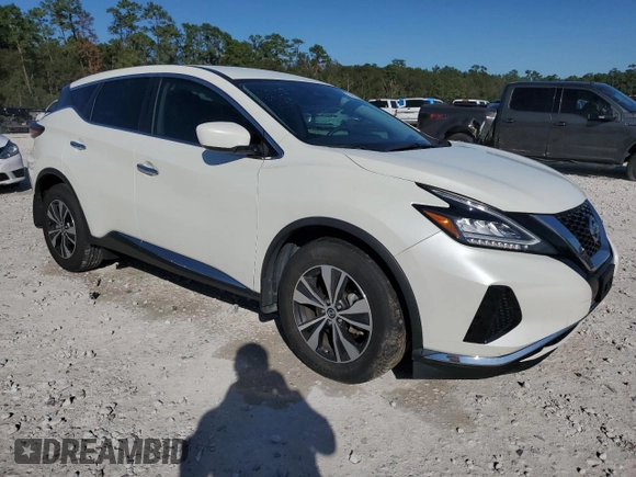 2022 Nissan Murano S with VIN 5N1AZ2AJ5NC113781, listed as a Copart auction lot 80517664 with 25,683 mi miles and Clean Title. Bid and sale history available at DreamBid. Image 4.