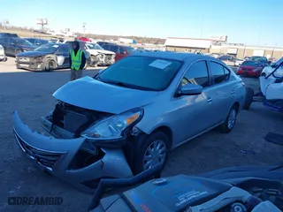 2019 Nissan Versa Sedan SV with VIN 3N1CN7AP7KL875152, listed as a IAAI auction lot 41406896 with 74,706 mi miles. Bid and sale history available at carsss.com. Image 2.
