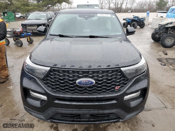 2021 Ford Explorer ST with VIN 1FM5K8GC1MGB65224, listed as a Copart auction lot 43061785 with 33,137 mi miles and Salvage Title. Bid and sale history available at carsss.com. Image 5.