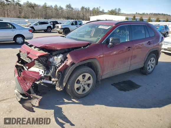 2019 Toyota RAV4 LE with VIN 2T3F1RFV6KC034619, listed as a Copart auction lot 48283495 with 81,434 mi miles and Salvage Title. Bid and sale history available at carsss.com. Image 1.