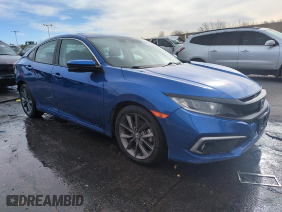 2019 Honda Civic Sedan EX with VIN 19XFC1F3XKE201729, listed as a Copart auction lot 50919485 with 63,530 mi miles and Salvage Title. Bid and sale history available at carsss.com. Image 4.