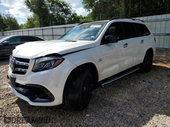 2018 Mercedes-Benz GLS with VIN 4JGDF7FE4JB070887, listed as a Copart auction lot 59777174 with 97,105 mi miles and Non Repairable. Bid and sale history available at carsss.com. Image 1.