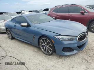2020 BMW 8 Series M850i xDrive with VIN WBABC4C06LCE05155, listed as a Copart auction lot 76244144 with 13,463 mi miles and Non Repairable. Bid and sale history available at carsss.com. Image 4.