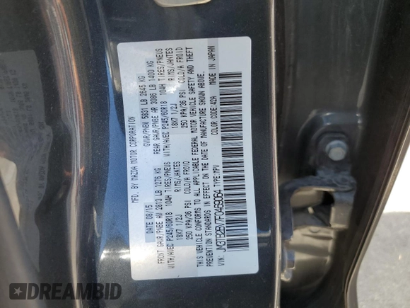 2015 Mazda CX-9 Sport with VIN JM3TB2BV7F0469064, listed as a Copart auction lot 74280004 with 140,270 mi miles and Salvage title. Bid and sale history available at DreamBid. Image 14.
