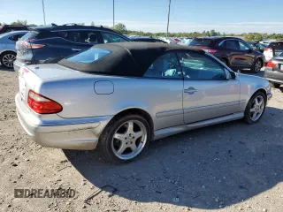 2002 Mercedes-Benz CLK 320/430 with VIN WDBLK70GX2T106873, listed as a Copart auction lot 71202824 with 140,233 mi miles and Salvage Title. Bid and sale history available at DreamBid. Image 3.