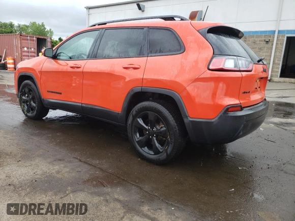 2021 Jeep Cherokee Latitude Plus with VIN 1C4PJMLB9MD157329, listed as a Copart auction lot 58624885 with 53,056 mi miles and Salvage title. Bid and sale history available at DreamBid. Image 2.