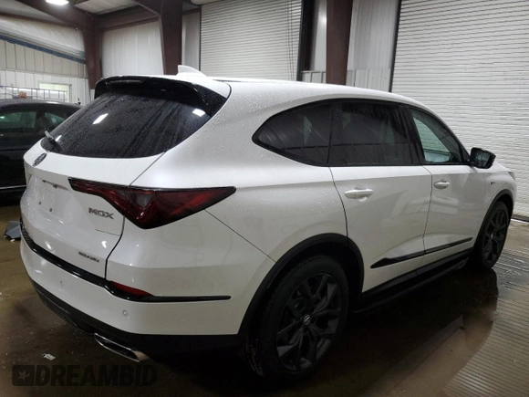 2023 Acura MDX w/A-Spec Package with VIN 5J8YE1H06PL041631, listed as a Copart auction lot 43546895 with 10,271 mi miles and Salvage Title. Bid and sale history available at DreamBid. Image 3.