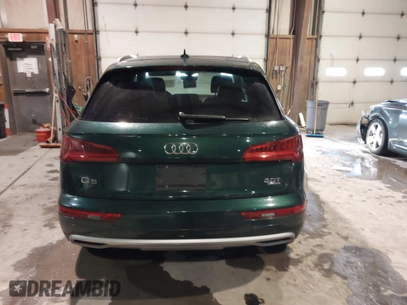 2018 Audi Q5 Premium Plus with VIN WA1BNAFY9J2090780, listed as a IAAI auction lot 41370112 with 55,767 mi miles. Bid and sale history available at carsss.com. Image 16.
