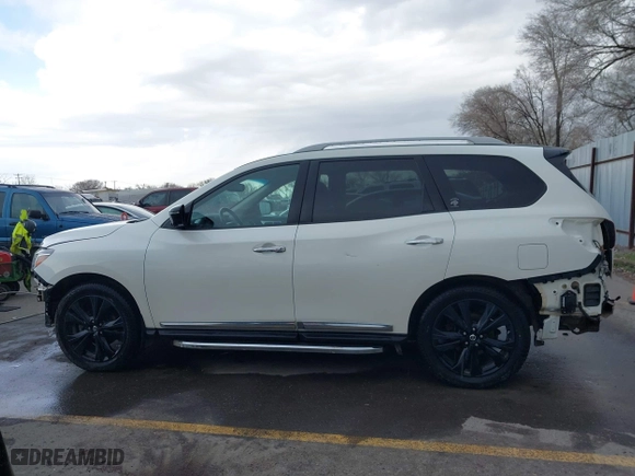 2017 Nissan Pathfinder S with VIN 5N1DR2MM6HC660212, listed as a IAAI auction lot 41905628 with 123,669 mi miles. Bid and sale history available at carsss.com. Image 15.