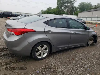 2012 Hyundai Elantra Limited with VIN KMHDH4AE7CU260576, listed as a Copart auction lot 57250045 with 148,418 mi miles and Salvage title. Bid and sale history available at DreamBid. Image 3.