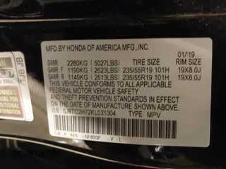 2019 Acura RDX w/Advance Pkg with VIN 5J8TC2H72KL031304, listed as a IAAI auction lot 41567506 with 78,918 mi miles. Bid and sale history available at carsss.com. Image 9.