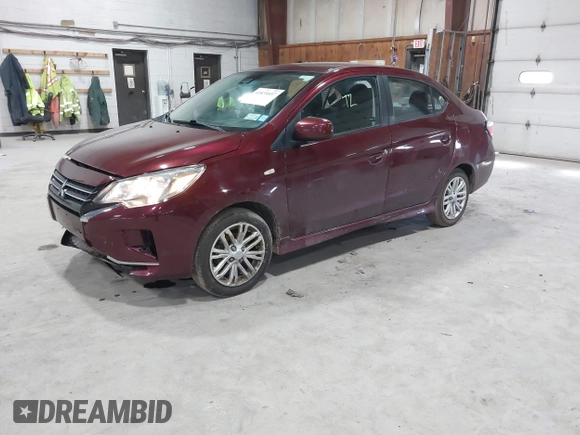 2021 Mitsubishi Mirage G4 ES with VIN ML32FUFJ9MHF03800, listed as a IAAI auction lot 41839537 with 40,120 mi miles. Bid and sale history available at carsss.com. Image 18.