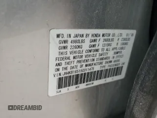 2005 Acura RL z VIN JH4KB16515C011475, wystawiony jako Copart lot #57517545 z przebiegiem 254 459 mil mil oraz Nie do naprawy. Historia ofert i sprzedaży dostępna na DreamBid. Obrazek 13.