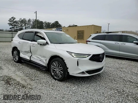 2023 Acura MDX w/Advance Package with VIN 5J8YE1H87PL022852, listed as a Copart auction lot 88914165 with 24,683 mi miles and Salvage Title. Bid and sale history available at carsss.com. Image 14.