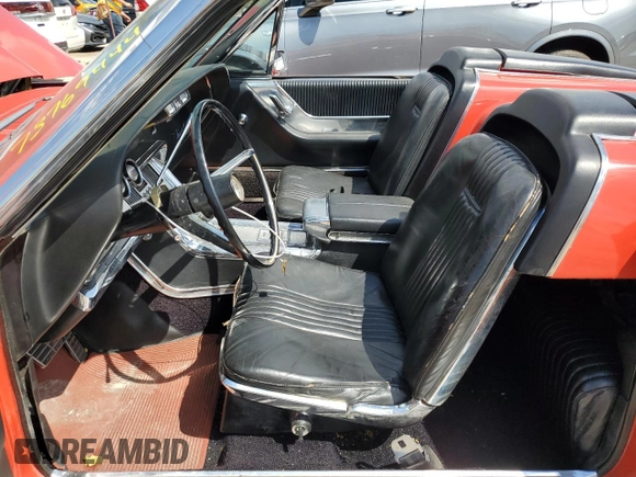 1964 Ford Thunderbird with VIN 4Y85Z148141, listed as a Copart auction lot 73769444 with 3,631 mi miles and Salvage Title. Bid and sale history available at DreamBid. Image 7.