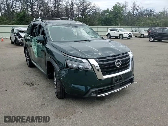 2022 Nissan Pathfinder Platinum with VIN 5N1DR3DK5NC262389, listed as a Copart auction lot 64742985 with 39,985 mi miles and Salvage title. Bid and sale history available at DreamBid. Image 15.