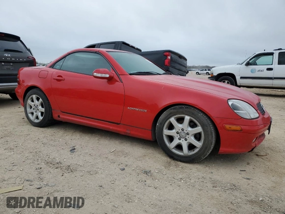 2002 Mercedes-Benz SLK-Class 2.3L Kompressor with VIN WDBKK49F22F240019, listed as a Copart auction lot 88418885 with 55,974 mi miles and Clean Title. Bid and sale history available at carsss.com. Image 4.