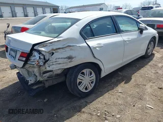 2015 Honda Civic LX with VIN 19XFB2F50FE051369, listed as a IAAI auction lot 41822555 with 87,523 mi miles. Bid and sale history available at carsss.com. Image 6.