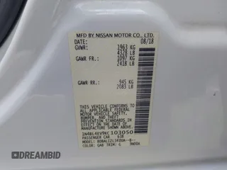 2019 Nissan Altima SL with VIN 1N4BL4EV9KC103050, listed as a IAAI auction lot 42139670 with 112,427 mi miles and . Bid and sale history available at DreamBid. Image 9.