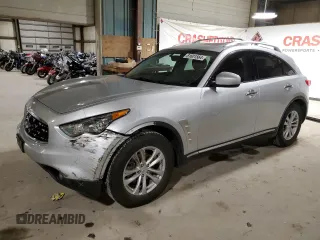 2010 Infiniti FX35 with VIN JN8AS1MU8AM800559, listed as a Copart auction lot 81601564 with 76,452 mi miles and Salvage Title. Bid and sale history available at carsss.com. Image 1.