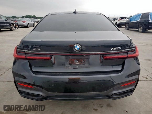 2022 BMW 7 Series 750i xDrive with VIN WBA7U2C0XNCH51378, listed as a Copart auction lot 54385875 with 23,990 mi miles and Clean Title. Bid and sale history available at carsss.com. Image 6.