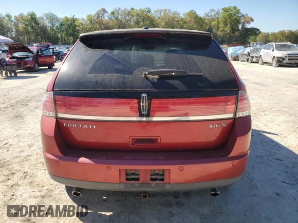 2007 Lincoln MKX with VIN 2LMDU68C37BJ15742, listed as a Copart auction lot 49525895 with 132,573 mi miles and Salvage Title. Bid and sale history available at carsss.com. Image 6.