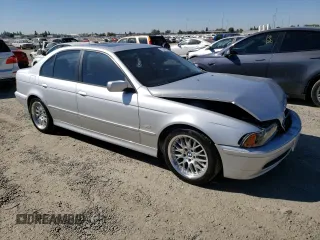 2002 BMW 5 Series 530iA with VIN WBADT63452CH97129, listed as a Copart auction lot 73349124 with 64,431 mi miles and Salvage Title. Bid and sale history available at carsss.com. Image 4.