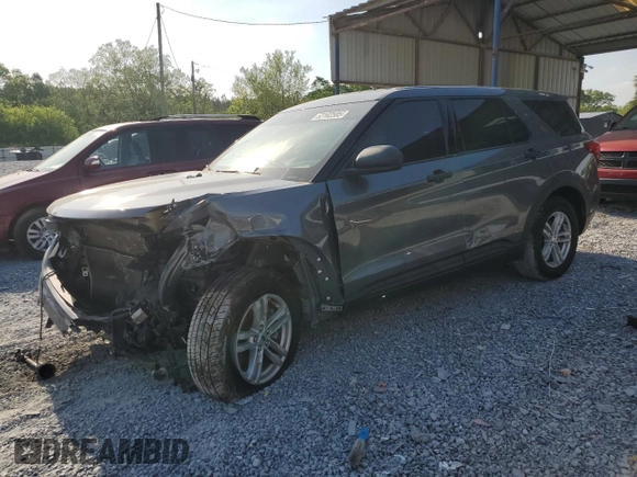 2022 Ford Explorer z VIN 1FMSK8BB8NGB03015, wystawiony jako Copart lot #53102585 z przebiegiem Nie podano mil oraz Szkoda całkowita • Salvage title. Historia ofert i sprzedaży dostępna na DreamBid. Obrazek 1.