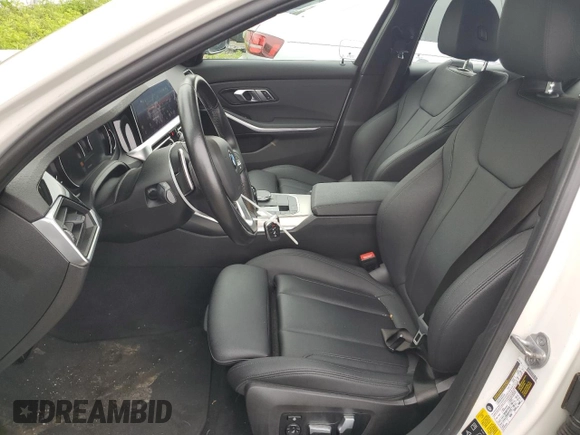 2019 BMW 3 Series 330i xDrive with VIN 3MW5R7J51K8B03027, listed as a Copart auction lot 57386065 with 55,688 mi miles and Salvage title. Bid and sale history available at DreamBid. Image 7.