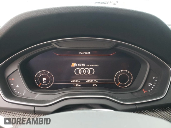 2020 Audi SQ5 Prestige with VIN WA1C4AFY7L2122247, listed as a Copart auction lot 39592664 with 49,551 mi miles and . Bid and sale history available at DreamBid. Image 9.