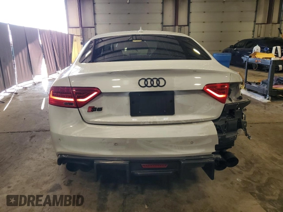2017 Audi S5 Premium Plus with VIN WAUC4AFR1HA000525, listed as a Copart auction lot 84597154 with 47,042 mi miles and Salvage Title. Bid and sale history available at carsss.com. Image 6.
