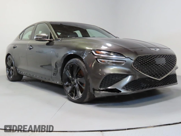 2023 Genesis G70 2.0T with VIN KMTG34TA4PU135150, listed as a Copart auction lot 52994415 with 19,794 mi miles and Salvage title. Bid and sale history available at DreamBid. Image 1.