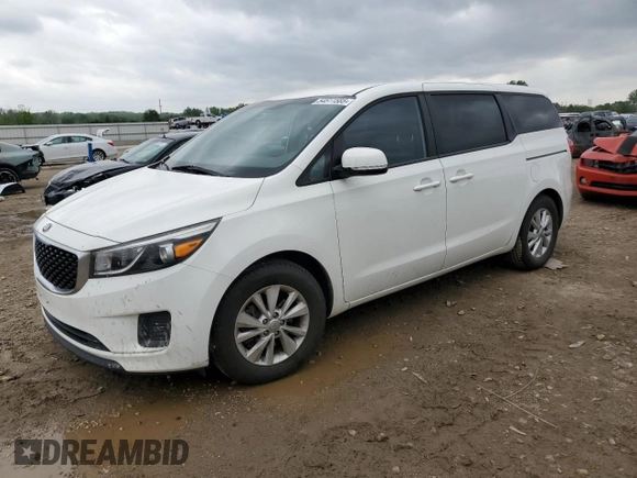 2016 Kia Sedona L with VIN KNDMA5C1XG6125515, listed as a Copart auction lot 54511585 with 155,279 mi miles and Clean Title. Bid and sale history available at carsss.com. Image 1.